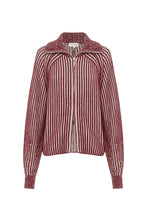 Rowie 'Markus Zip Knit Cardigan' - Rust Red Creme