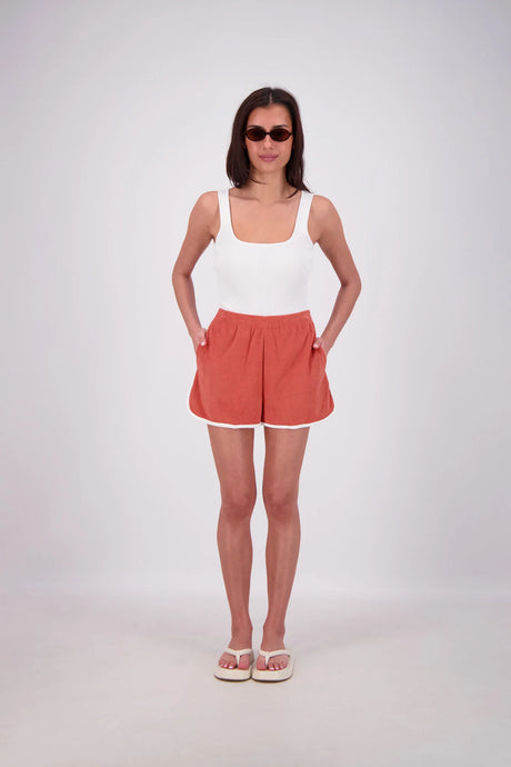 Jasmine Alexa ' Kuhio Shorts'-  Tobacco