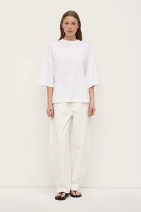 Assembly Label 'Max Cotton Oversized Tee' - White