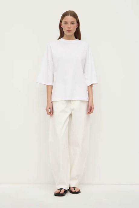 Assembly Label 'Max Cotton Oversized Tee' - White