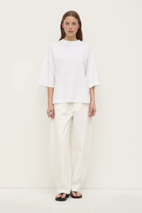 Assembly Label 'Max Cotton Oversized Tee' - White