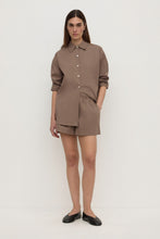 Assembly Label 'Micha Poplin Long Sleeve Shirt' - Dark Sand