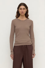 Assembly Label 'Mika Cotton Long Sleeve Tee' - Dark Sand