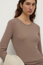 Assembly Label 'Mika Cotton Long Sleeve Tee' - Dark Sand