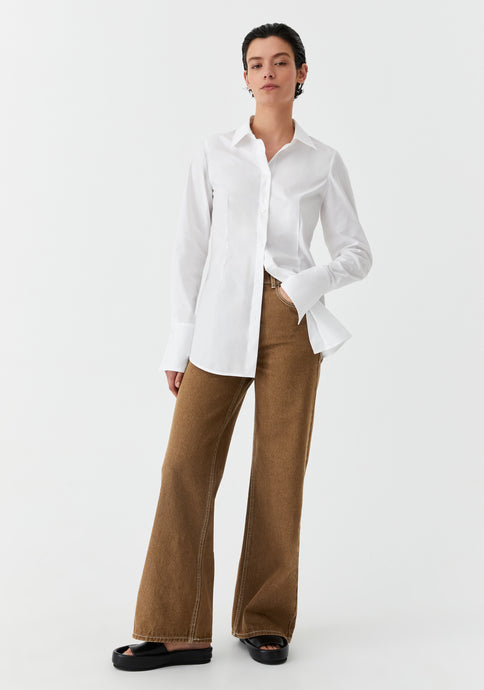 Morrison White tailored Cotton Shirt