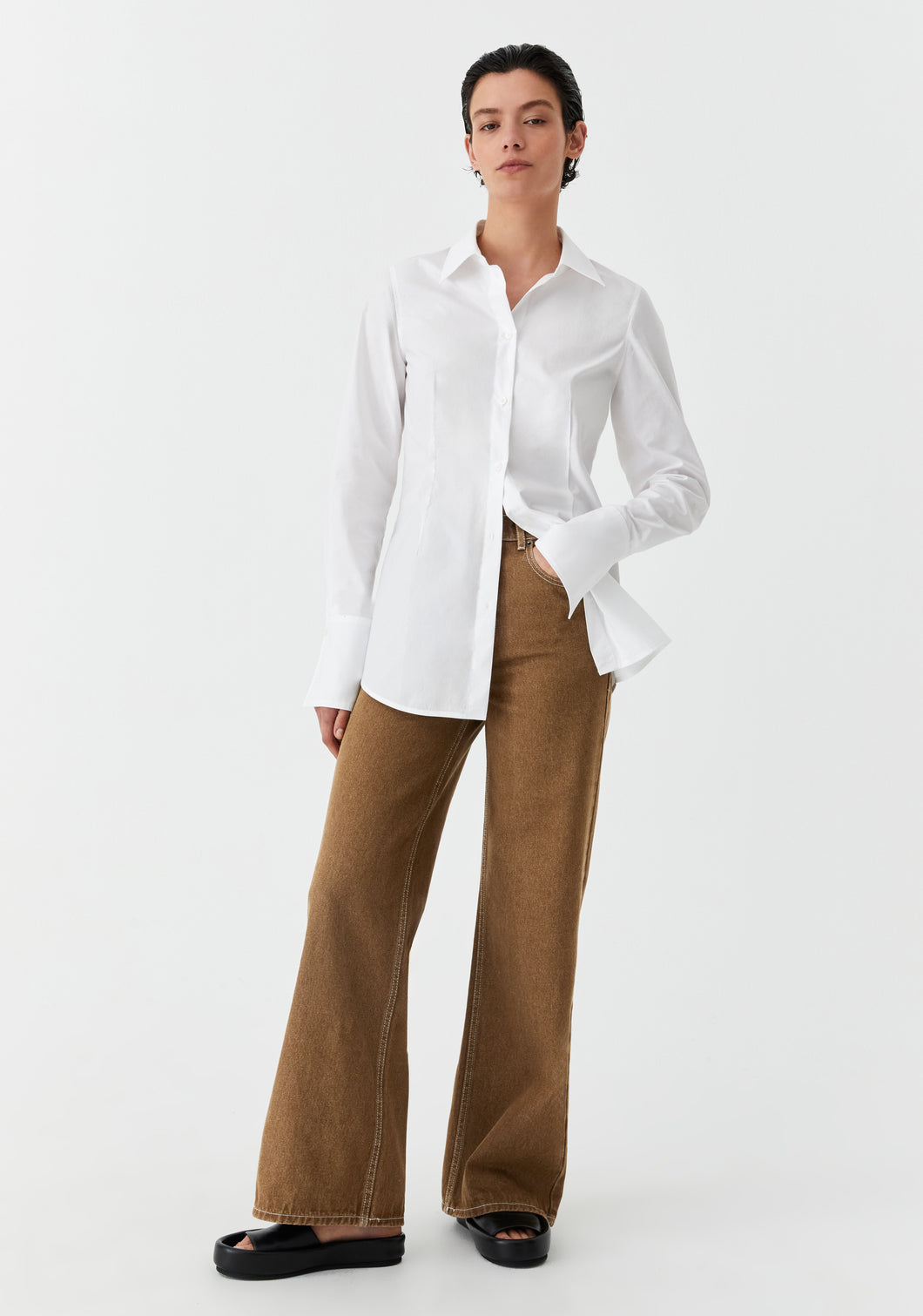 Morrison White tailored Cotton Shirt