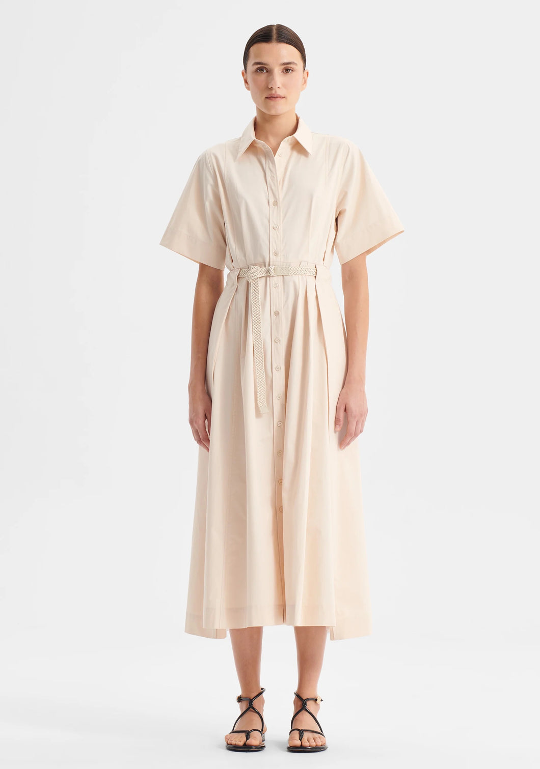 Morrison 'Ingrid Shirt Dress' - Chalk