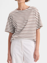Morrison ' Archie Tee' -  Mocha/White