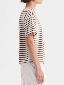 Morrison ' Archie Tee' -  Mocha/White