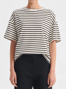 Morrison ' Archie Tee' -  Black and Cream