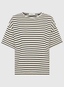 Morrison ' Archie Tee' -  Black and Cream