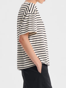 Morrison ' Archie Tee' -  Black and Cream