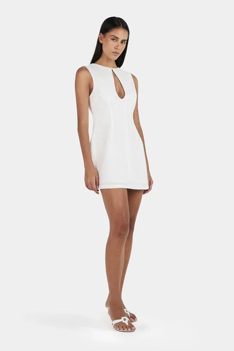 Ownley 'Nessa Linen Mini Dress' - Ivory