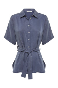 Nude Lucy 'Devin Tencel Shirt' - Indigo