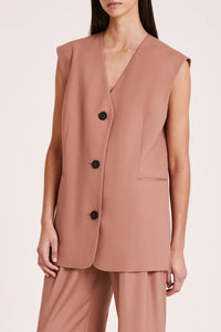 Nude Lucy 'Monte Tailored Vest' - Russet