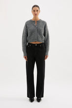 Nixon Cropped Cardigan Charcoal