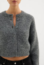Nixon Cropped Cardigan Charcoal