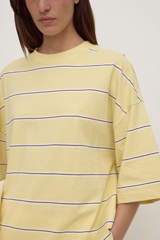 Assembly Label 'Nora Cotton Stripe Oversized Tee' - Rind Stripe