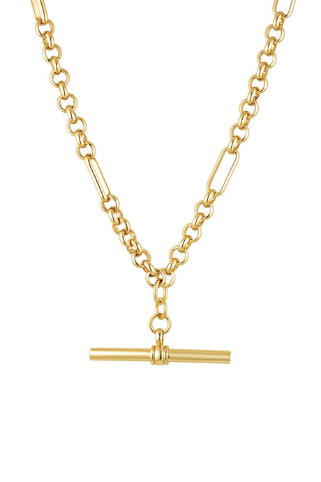 Porter 'Heritage T-Bar Necklace' - Gold