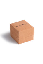 Porter Pear Studs 1CT in Gold packaging shot showing the earrings in Porter's branded jewellery box