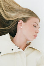 Porter Marquise Studs 2CT in Gold, additional product shot showing the marquise-cut stone setting