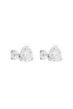 Porter Round Studs 2CT in Silver, showing the cubic zirconia stones in a sterling silver setting