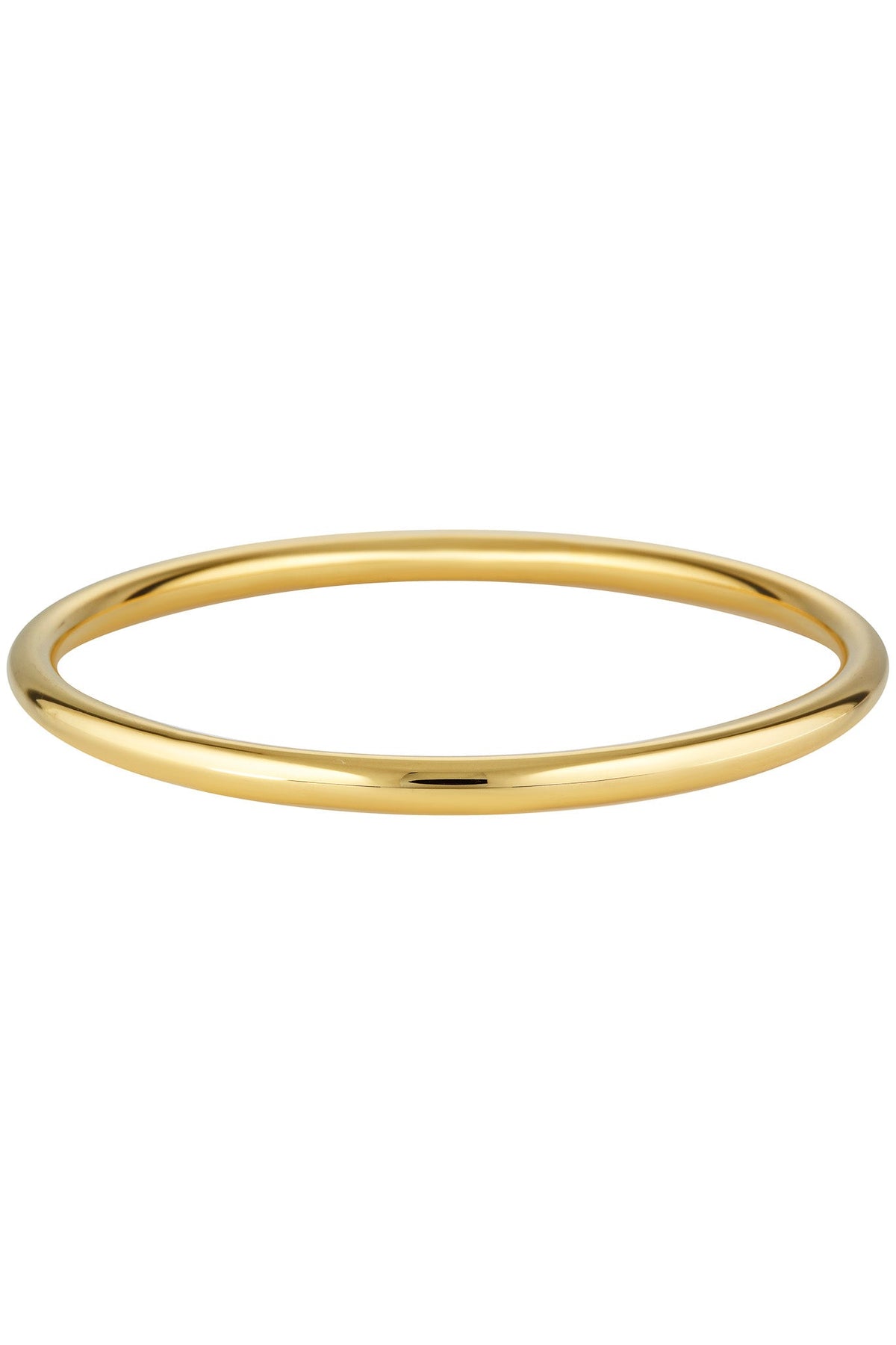 Porter Tube Bangle 6mm in Gold, Small/Medium size, product shot showing the sleek tubular band on a white background
