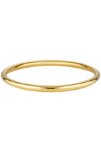 Porter Tube Bangle 6mm in Gold, Medium/Large size, product shot showing the sleek tubular band on a white background