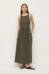 Assembly Label 'Posie  Midi Dress' - Moss