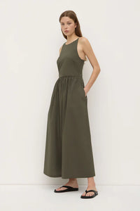 Assembly Label 'Posie  Midi Dress' - Moss