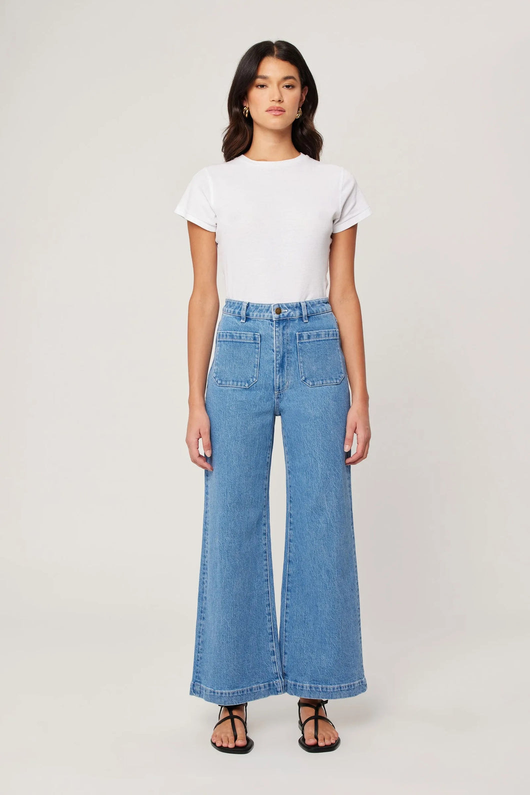 Rolla's 'Sailor Jean' - Lily Mid Blue