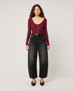 Rolla's 'Gigi Barrel' Jean - 80's Black