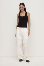 Assembly Label 'Robyn Scoop Neck Rib Tank' - Black
