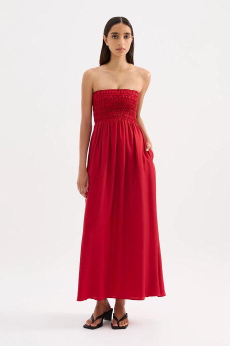 Nude Lucy 'Zuri Tencel Maxi Dress' - Crimson