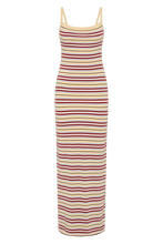 Faithfull The Brand Doris Midi Dress - Cila Stripe Butter - Lifestyle