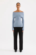 Nude Lucy 'Krishna Off Shoulder Knit' - Sky