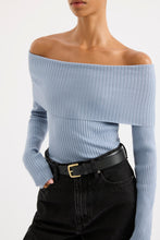 Nude Lucy 'Krishna Off Shoulder Knit' - Sky