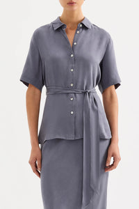 Nude Lucy 'Devin Tencel Shirt' - Indigo