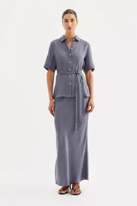 Nude Lucy 'Devin Tencel Shirt' - Indigo