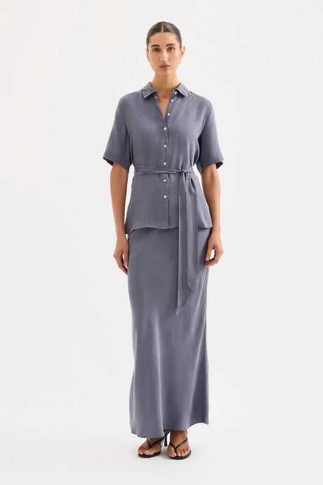 Nude Lucy 'Devin Tencel Shirt' - Indigo