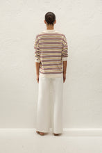 Faithfull The Brand Harlow Oversized Polo - Cila Stripe Butter
