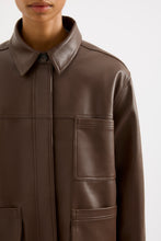 Nude Lucy 'Telsey Faux Leather Jacket' - Chocolate