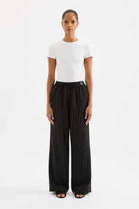 Nude Lucy 'Maeve Pinstripe Pant' - Black Pinstripe