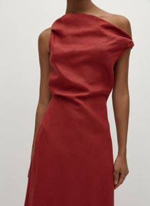 Faithfull The Brand ‘Suis Midi Dress’ - Deep Red