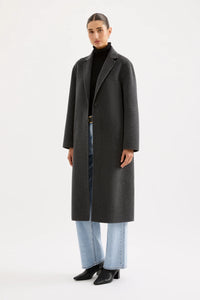 Nude Lucy 'Riley Wool Coat' - Charcoal