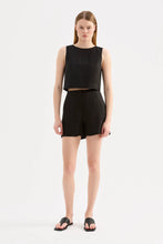 Nude Lucy 'Marli Linen Top' - Black