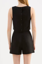 Nude Lucy 'Marli Linen Top' - Black