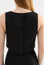 Nude Lucy 'Marli Linen Top' - Black