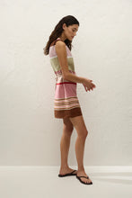 Faithfull The Brand 'Flor Mini Dress' - Barragan Stripe Dusty Mauve