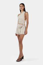 Ownley 'Sammy Asym Top' - Beige Tartan